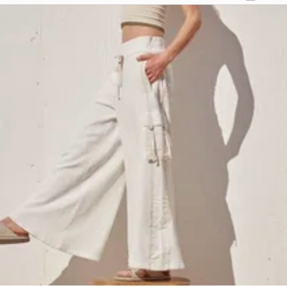 Free People Playoff Wide-Leg Pants Medium - Picture 4 of 16